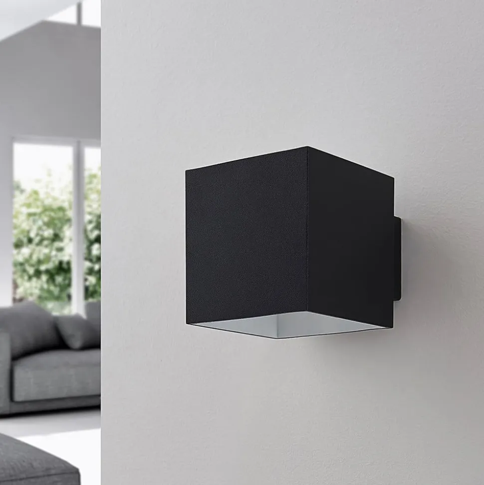 Arcchio vegglampe Zuzana, sett med 2 stk, svart, G9, 10 cm bred