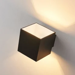 Arcchio vegglampe Zuzana, sett med 2 stk, svart, G9, 10 cm bred