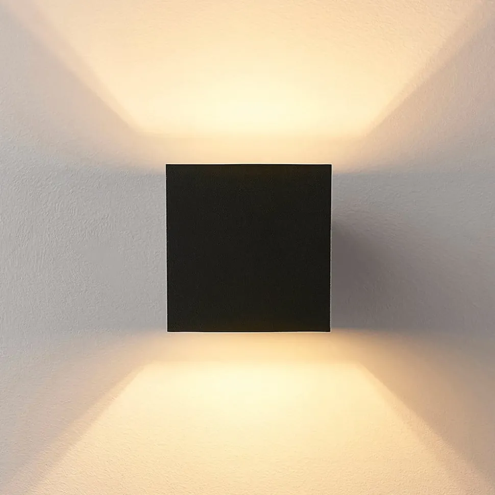 Arcchio vegglampe Zuzana, sett med 2 stk, svart, G9, 10 cm bred