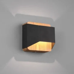 Arino LED-vegglampe, svart, bredde 12,2 cm