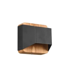 Arino LED-vegglampe, svart, bredde 12,2 cm