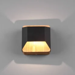 Arino LED-vegglampe, svart, bredde 12,2 cm