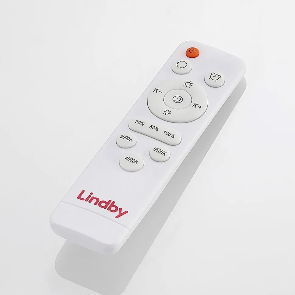 Arnim LED-taklampe, hvit, plast, Ø 49 cm, IP44