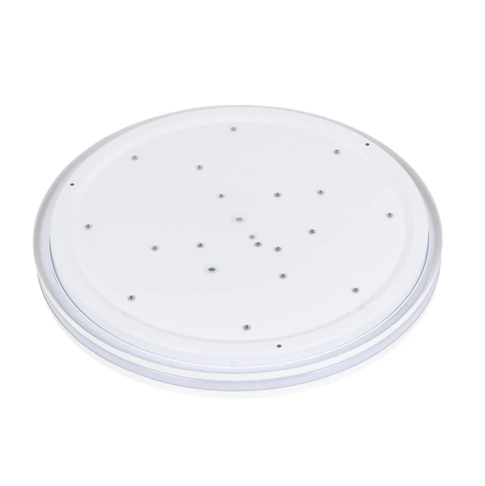 Arnim LED-taklampe, hvit, plast, Ø 49 cm, IP44