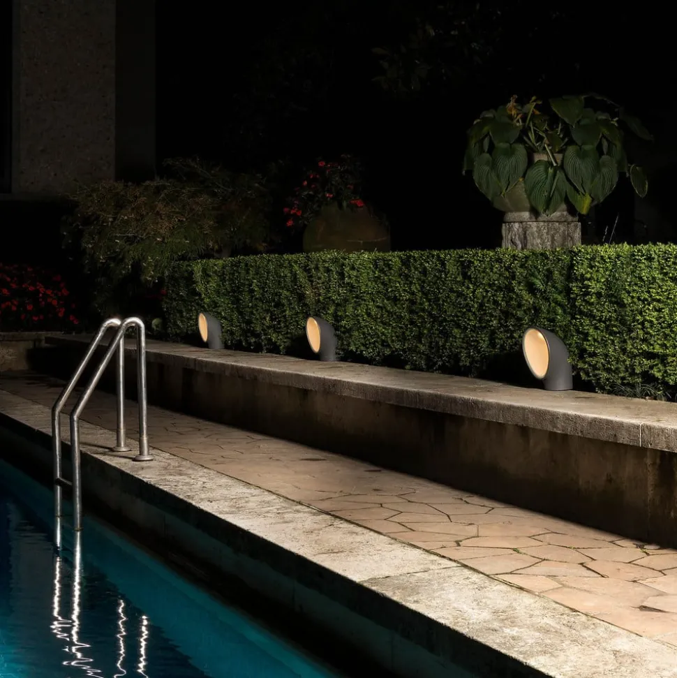 Artemide Piroscafo LED-sokkellampe IP65, grå