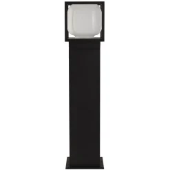 Athens LED-gatelampe, IP54, svart, høyde 65 cm, metall