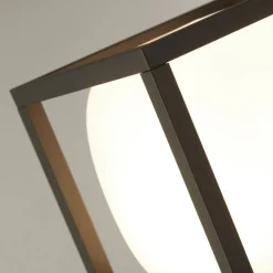 Athens LED-gatelampe, IP54, svart, høyde 65 cm, metall