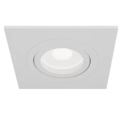 Atom downlight, GU10, hvit, kantet ramme