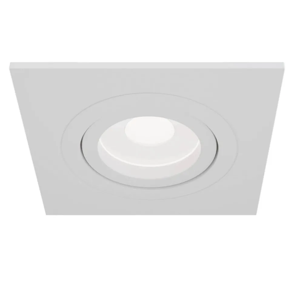 Atom downlight, GU10, hvit, kantet ramme