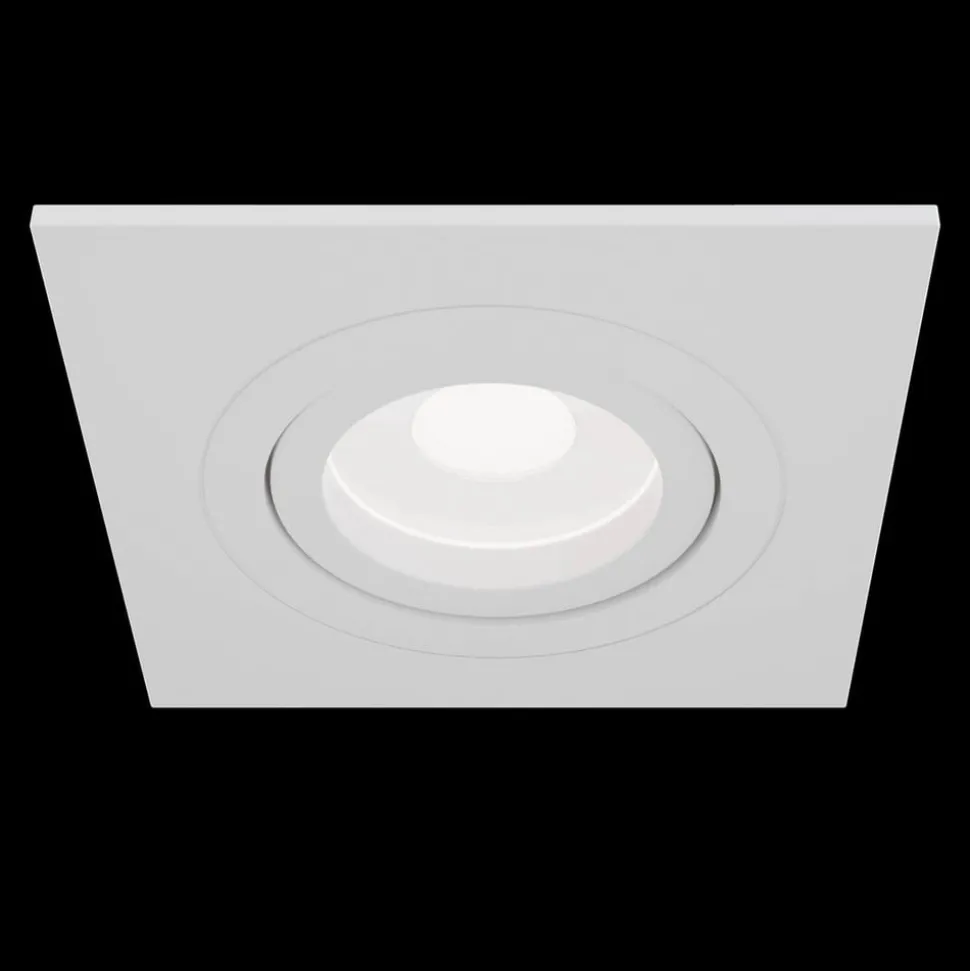 Atom downlight, GU10, hvit, kantet ramme