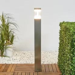 Baily - Gatelampe i stål med LED