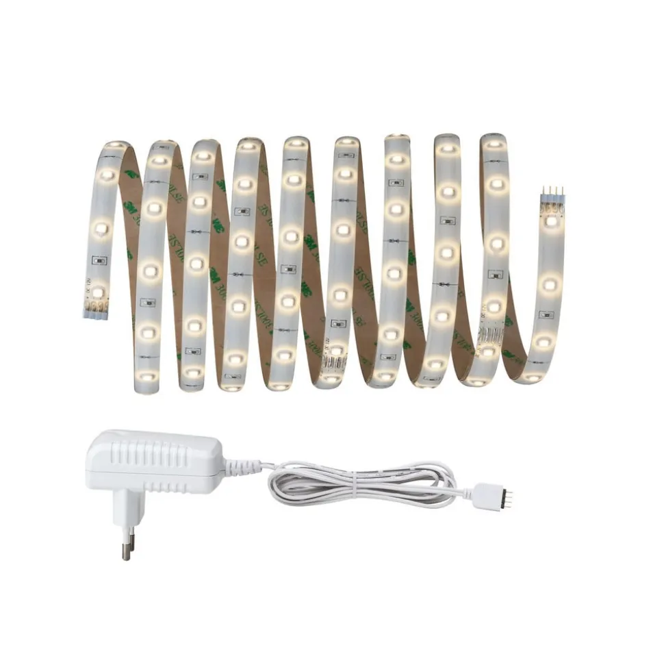 Basissett YourLED 3 m i hvit, LEDs varmhv.