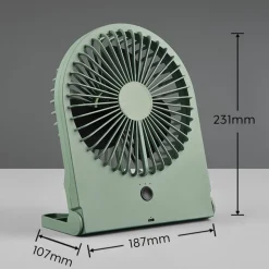 Batteridrevet bordvifte Breezy, pistacchio, stille