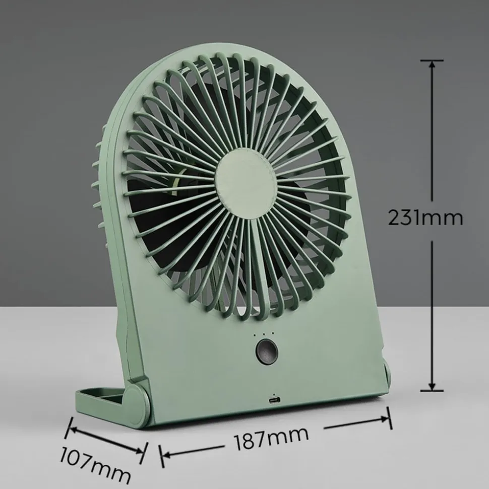 Batteridrevet bordvifte Breezy, pistacchio, stille