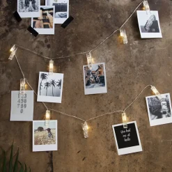 Batteridrevet LED-bildelyslenke Clippy, timer