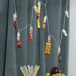 Batteridrevet LED-bildelyslenke Clippy, timer