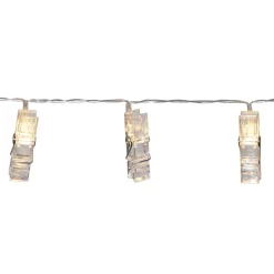 Batteridrevet LED-bildelyslenke Clippy, timer