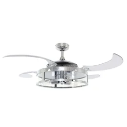 Beacon takventilatorlampe Fanaway Classic krom lydløs