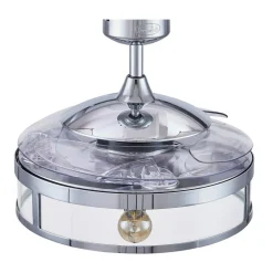 Beacon takventilatorlampe Fanaway Classic krom lydløs