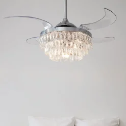 Beacon takvifte med lys Fanaway Veil krom stillegående