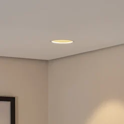 Bega LED innfelt takspot Studio Line, hvit/messing, støpt aluminium