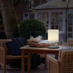 Ben LED-bordlampe for innendørs og utendørs bruk, oppladbart batteri