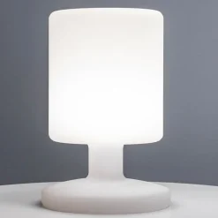 Ben LED-bordlampe for innendørs og utendørs bruk, oppladbart batteri