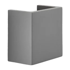 Betongvegglampe Smira i grått, 12,5x12,5cm