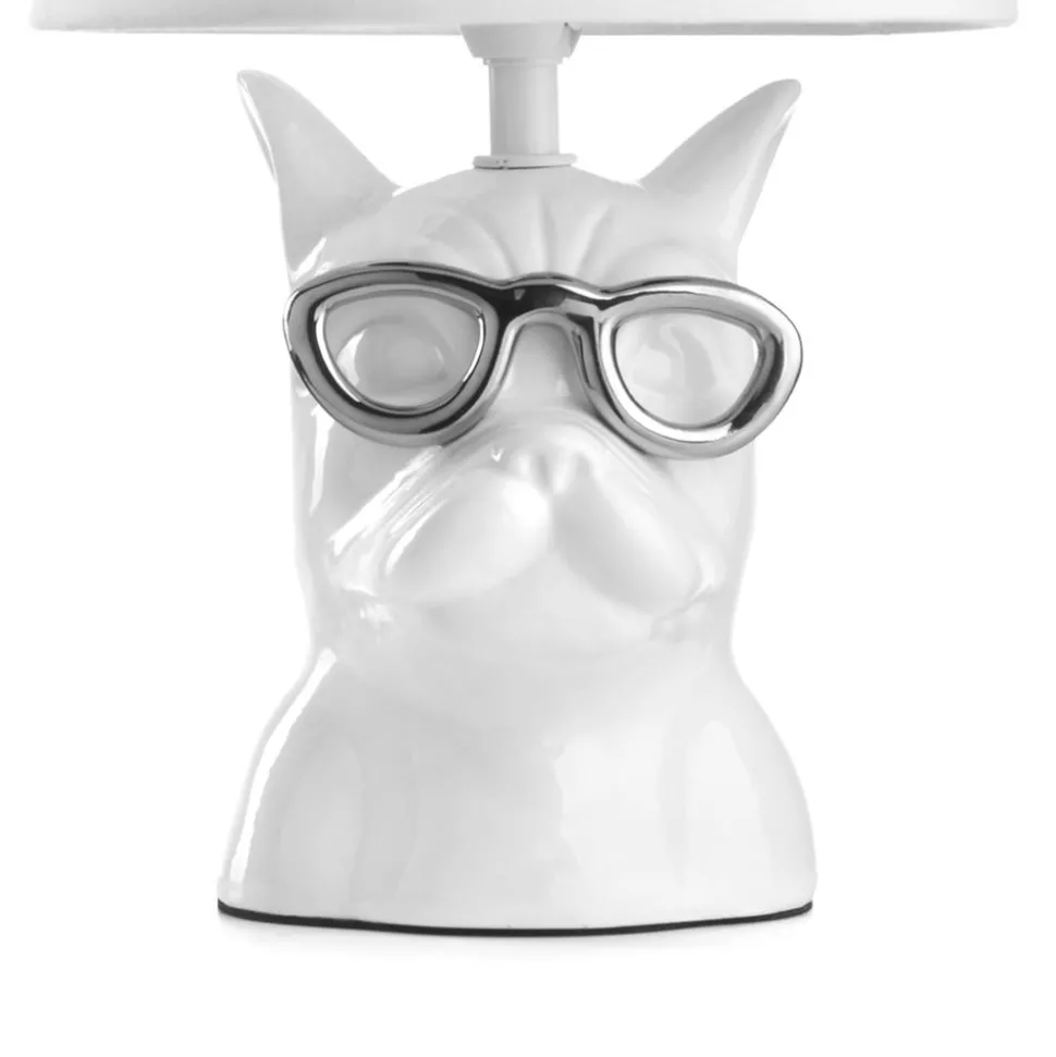 Biagio bordlampe, hvit, keramikk, 29 cm høy, E14