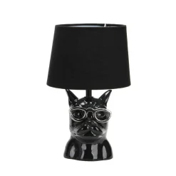 Biagio bordlampe, svart, keramikk, 29 cm høy, E14