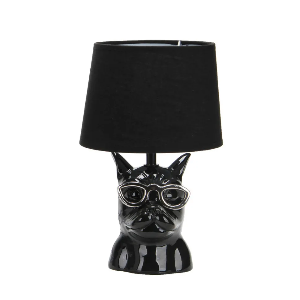 Biagio bordlampe, svart, keramikk, 29 cm høy, E14