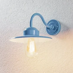 Blå Dolce utendørs vegglampe