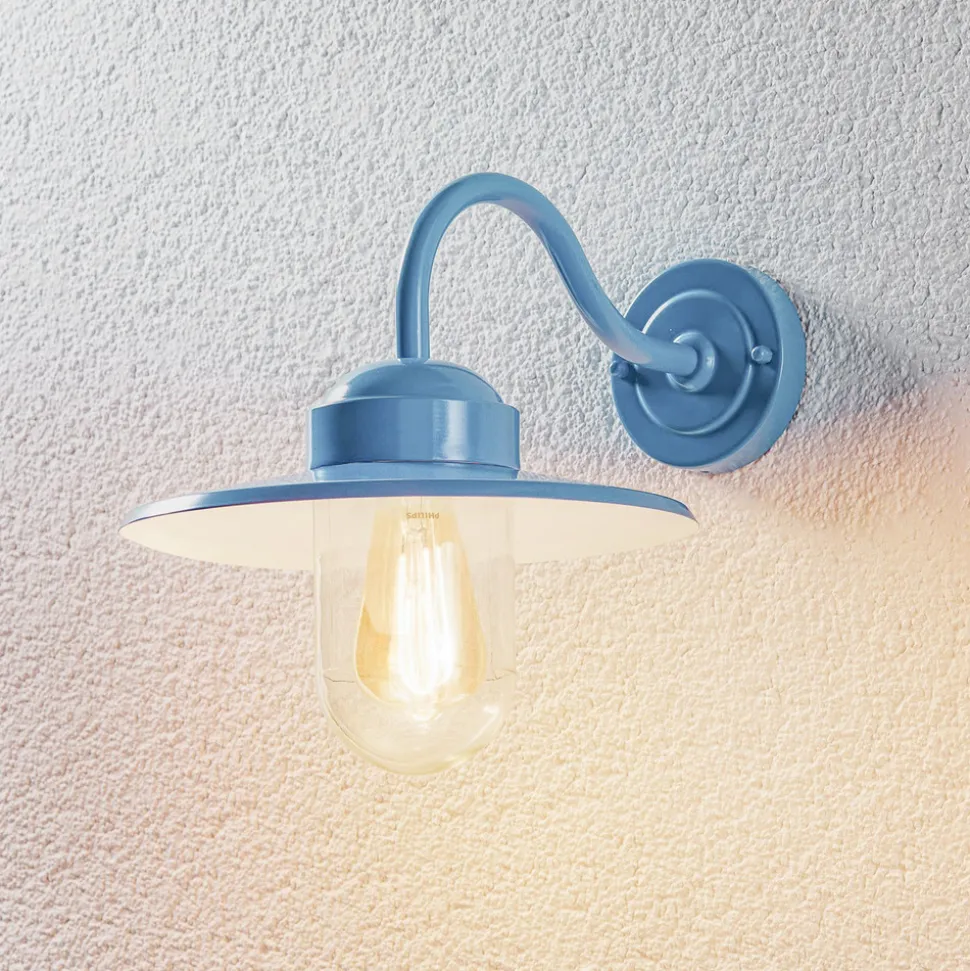Blå Dolce utendørs vegglampe