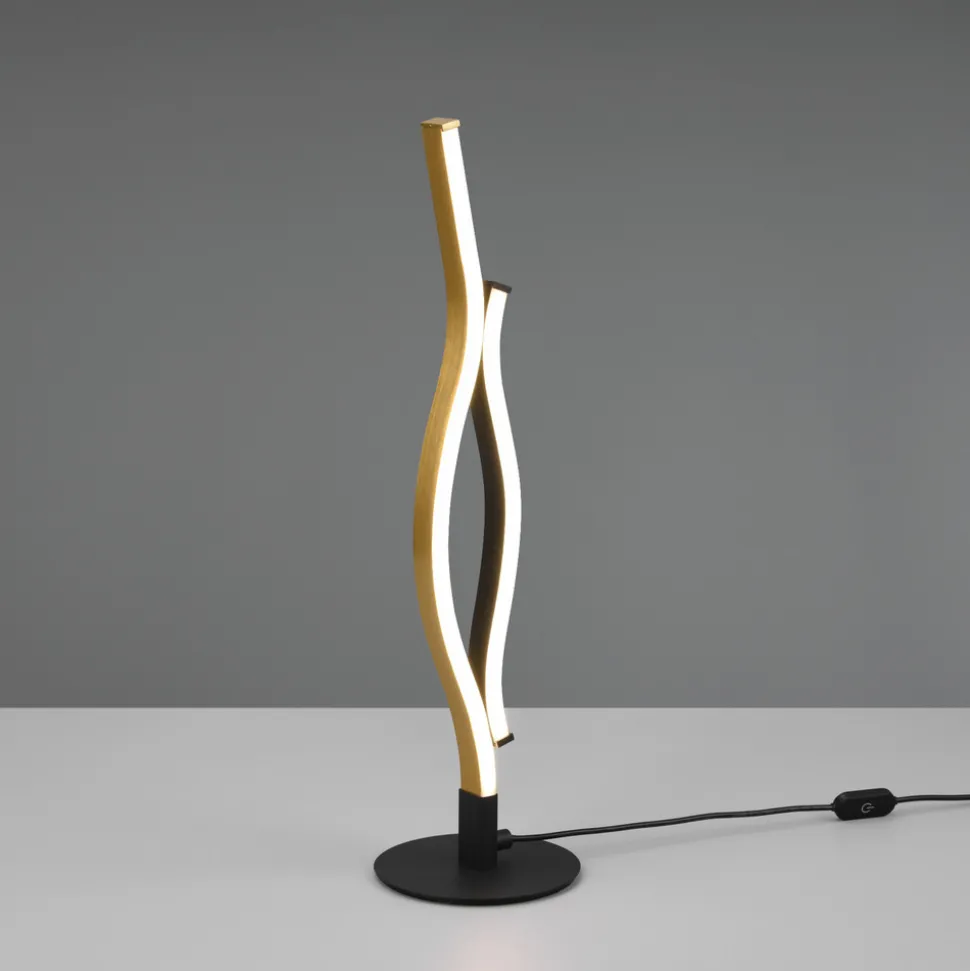 Blaze LED-bordlampe, CCT, sensordimmer, messing