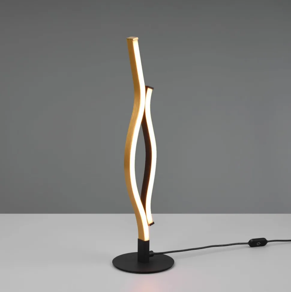 Blaze LED-bordlampe, CCT, sensordimmer, messing