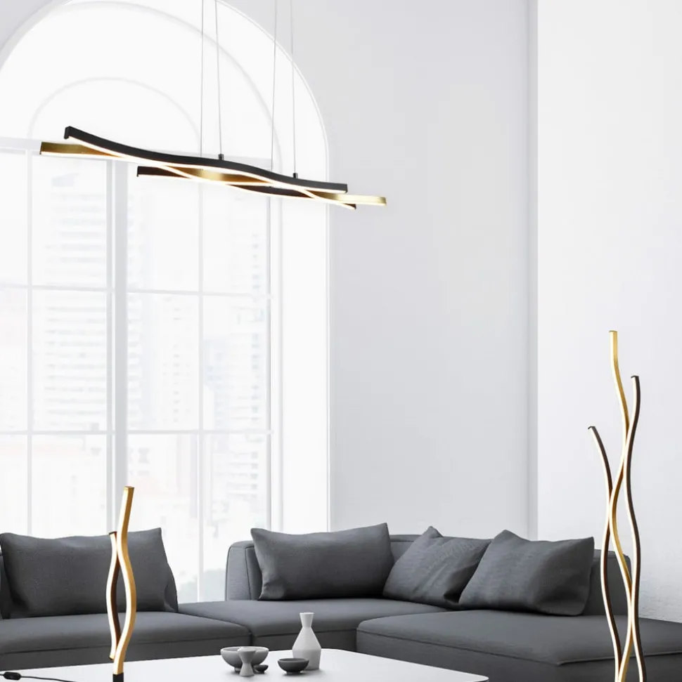 Blaze LED-bordlampe, CCT, sensordimmer, messing