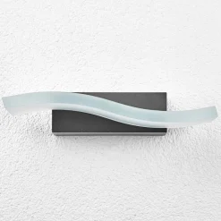 Bølgeformet LED-utevegglampe Jirka