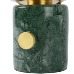 Bordlampe Charlize, grønn marmorert/rav