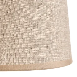 Bordlampe Chicago med skjerm i lin