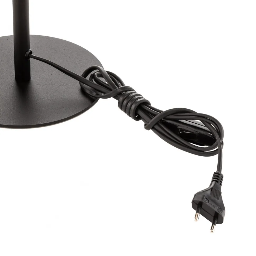 Bordlampe Chicago med skjerm i lin