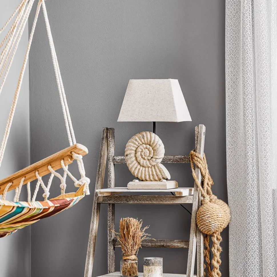 Bordlampe Conchiglia med dekorert fot