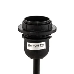 Bordlampe Conchiglia med dekorert fot