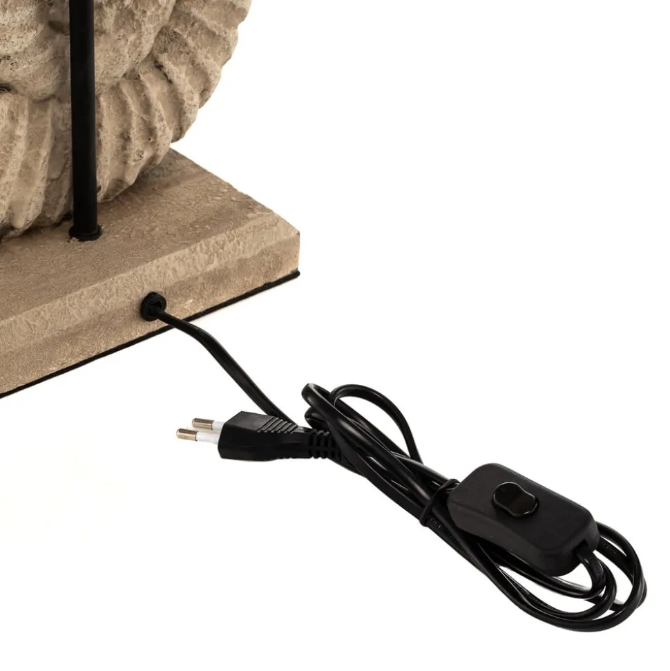 Bordlampe Conchiglia med dekorert fot