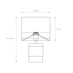 Bordlampe Extravaganza Frizzle, rosa/gull