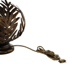 Bordlampe Felce som bregne i bronse, høyde 24 cm