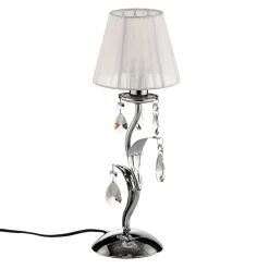 Bordlampe Jacqueline, 1 lyskilde, hvit