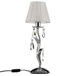 Bordlampe Jacqueline, 1 lyskilde, hvit