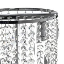 Bordlampe Laila med krystallhengsel, 2 lyskilder