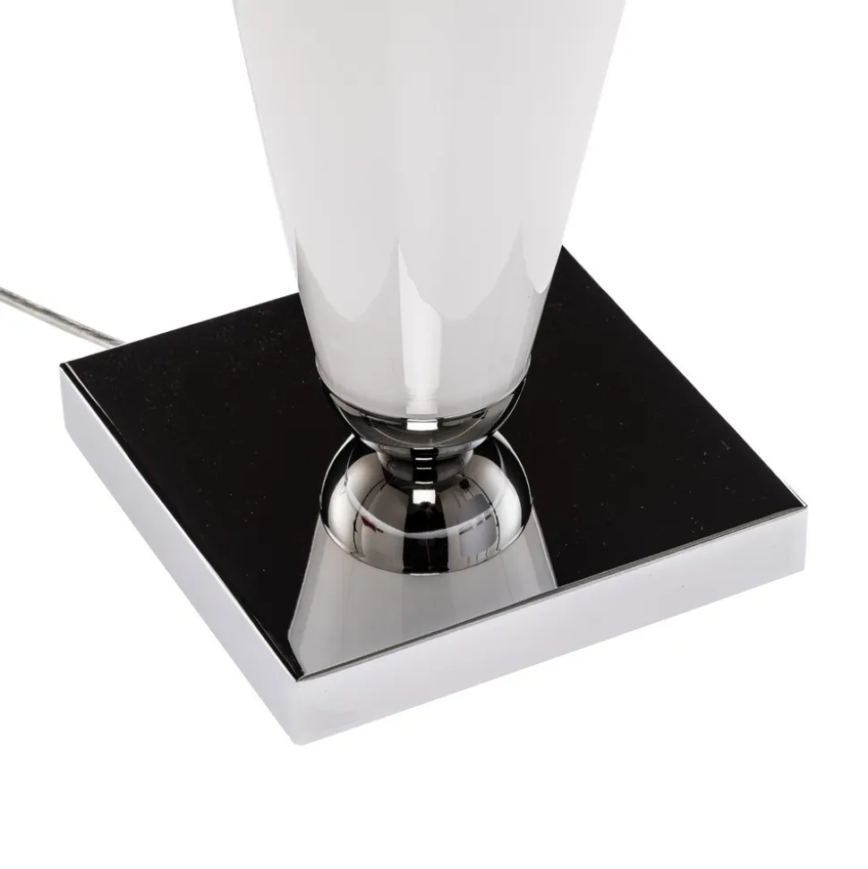 Bordlampe Lund, hvit/opal, høyde 70 cm