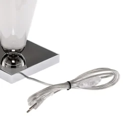 Bordlampe Lund, hvit/opal, høyde 70 cm